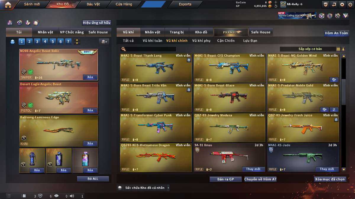 shop acc cf uy tin gia re